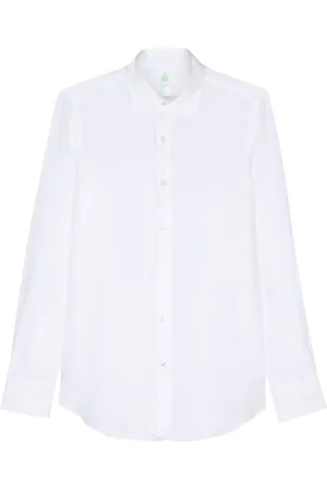 Finamore Slub-texture linen shirt