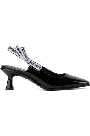 Karl Lagerfeld 75mm panache ribbon slingback pumps