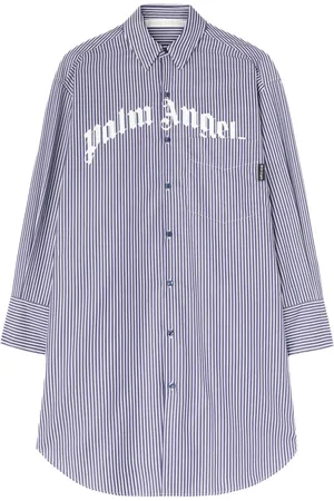 Palm Angels Striped midi dress