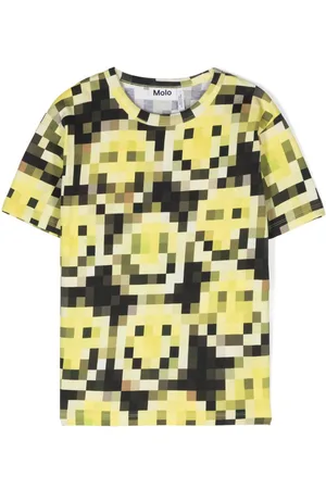 Molo Riley pixelated-print T-shirt