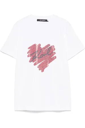 Karl Lagerfeld Logo-heart T-shirt