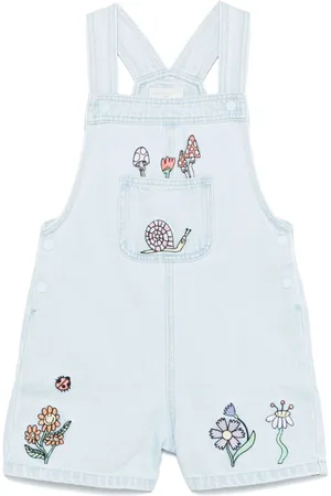 Stella McCartney Embroidered-motif dungarees