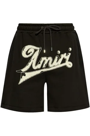 AMIRI Logo-embroidered track shorts