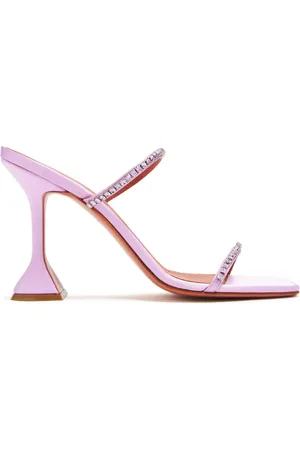 Amina Muaddi Gilda 95mm crystal embellished mules