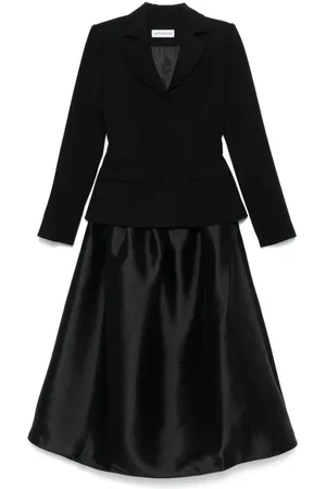Self-Portrait Panelled midi dress