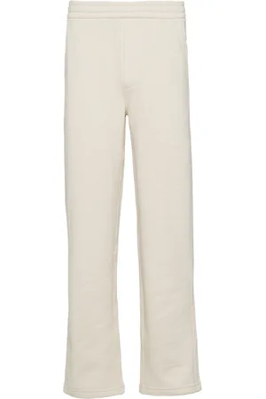 Prada Triangle-logo cotton track pants