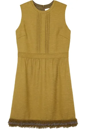 ST. JOHN Frayed-edge mini dress