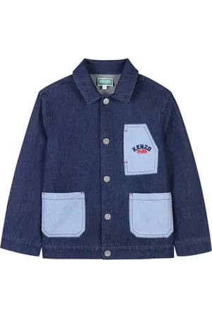 Kenzo Embroidered-logo denim jacket