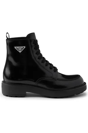 Prada Brushed-leather boots