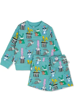 Stella McCartney Graphic-print sweatshirt and shorts set