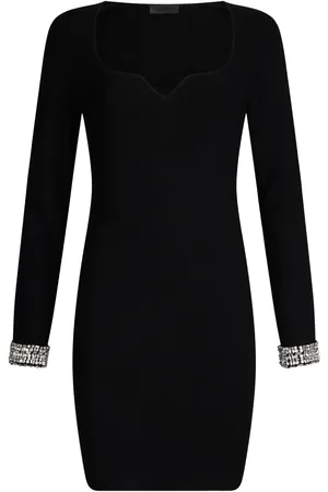 Liu Jo Rhinestone-embellished knitted dress