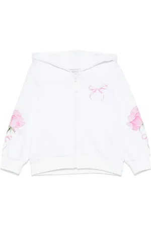 MONNALISA Rose-print hoodie