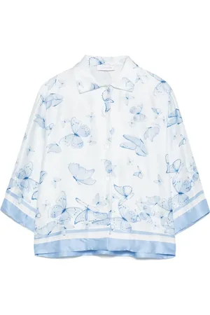 MONNALISA Butterfly-print shirt