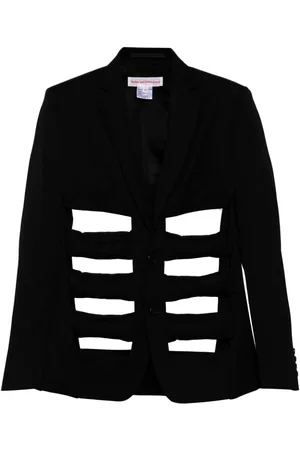 WALTER VAN BEIRENDONCK Cut-out wool blazer