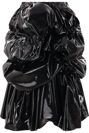 Comme des Garçons Ruched-detailing midi skirt