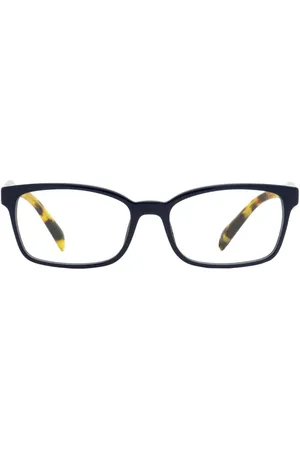 Prada Tortoiseshell-arms rectangle-frame glasses