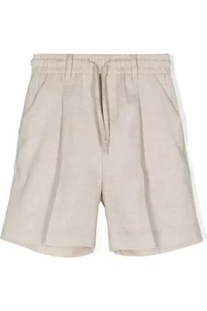 Paolo Pecora Dart-detail linen blend shorts