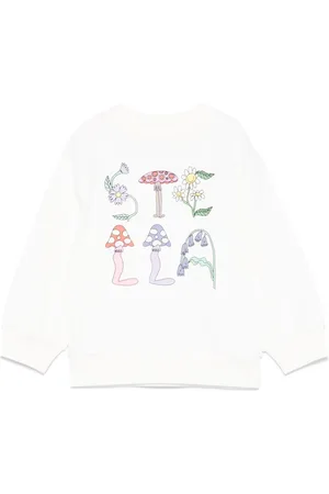 Stella McCartney Woodland-lettering crew-neck sweatshirt