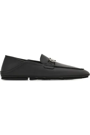Salvatore Ferragamo Gancini-plaque leather loafers