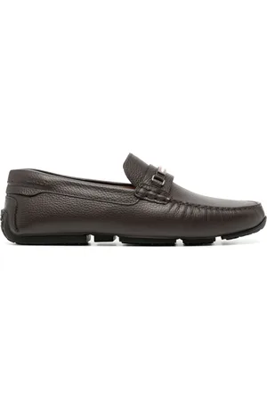 Bally Pilot Driver in Grained Leather wide foot morphology
