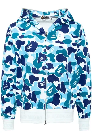 A Bathing Ape Abc camo logo full zip hoodie