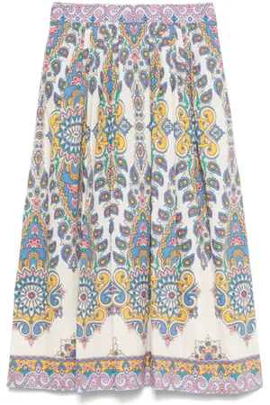 Etro Paisley midi skirt