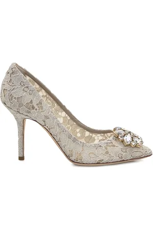 Dolce & Gabbana Taormina-lace crystal-embellished pumps