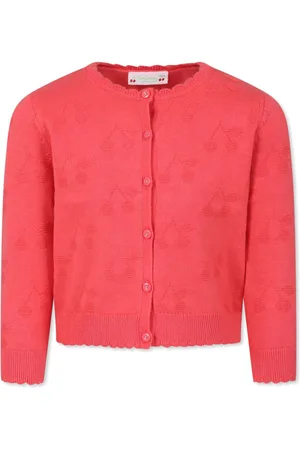 BONPOINT Cherry-jacquard cardigan