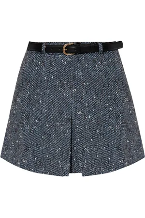 Self-Portrait Bouclé mini skirt
