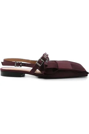 Ganni Big Bow ballerina shoes
