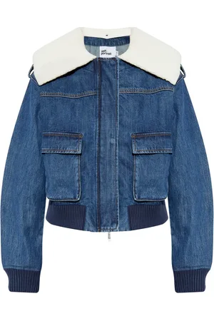 Self-Portrait Denim bomber jacket