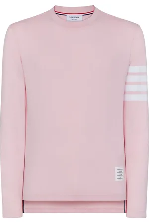 Thom Browne Three-stripe long-sleeved T-shirt