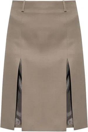The Attico Virgin-wool midi skirt