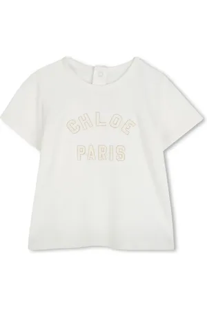 Chloé Logo-embroidered cotton T-shirt