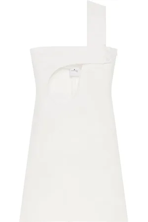 Courrèges Cut-out satin dress