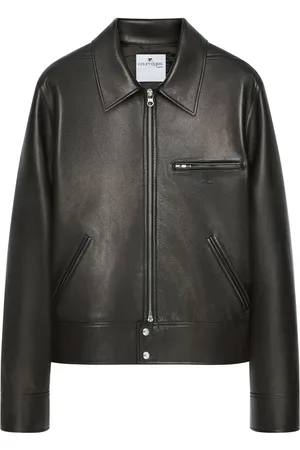 Courrèges Zip-up leather jacket