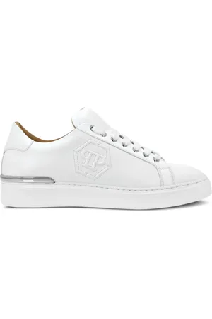 Philipp Plein Embossed leather sneakers