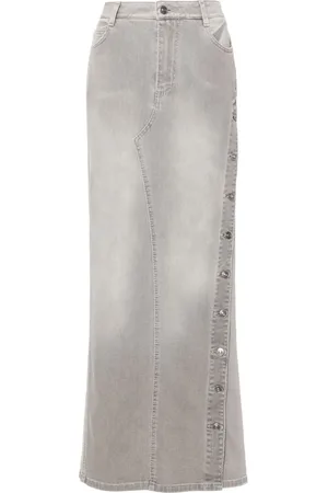 ERMANNO SCERVINO Distressed denim skirt