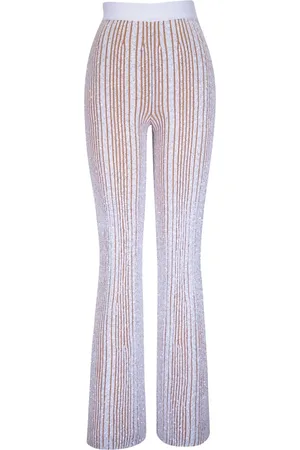 Missoni Sequined ribbed trousers