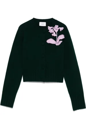 Erdem Floral-appliqué cardigan