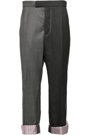 Thom Browne Two-tone wool trousers