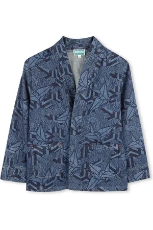 Kenzo Abstract pattern denim jacket