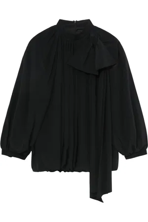 Simone Rocha Bow detailing draped blouse