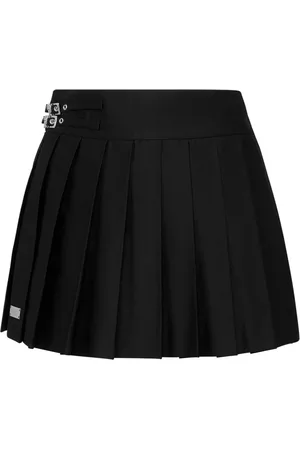 Philipp Plein Skull pleated mini skirt