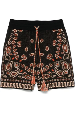 Alanui Bandana-print shorts