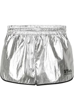 Golden Goose Diana laminated mini shorts