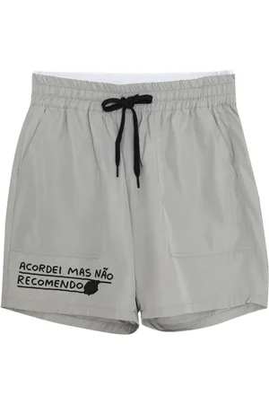 Uma Raquel Davidowicz Slogan-print track shorts