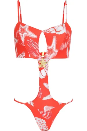 AMIR SLAMA X Jade Jade starfish-print swimsuit