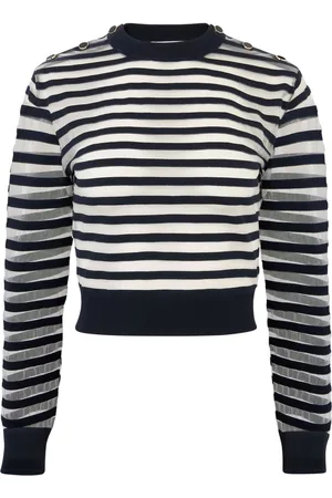 Nina Ricci Transparent striped sweatshirt