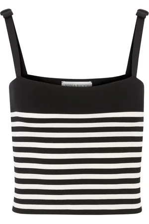 Nina Ricci Striped knitted tank top